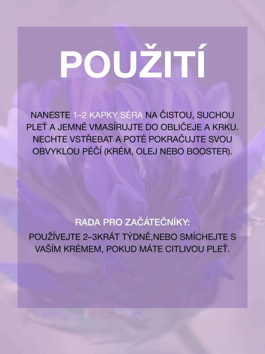 Bakuchiol olejové sérum - použití