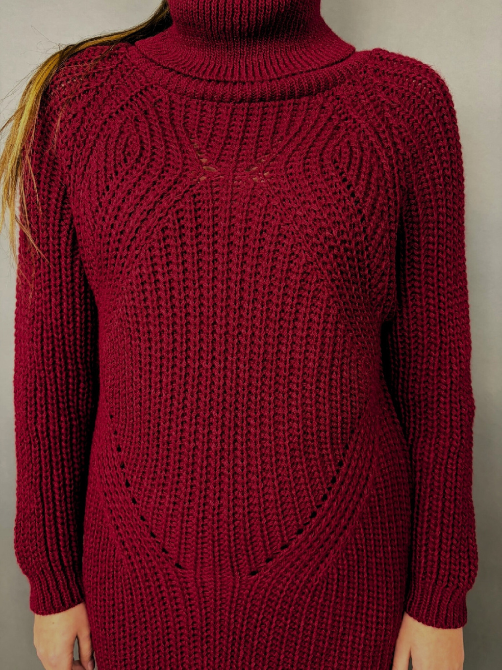 Dámský rolák Sanna – detail střihu