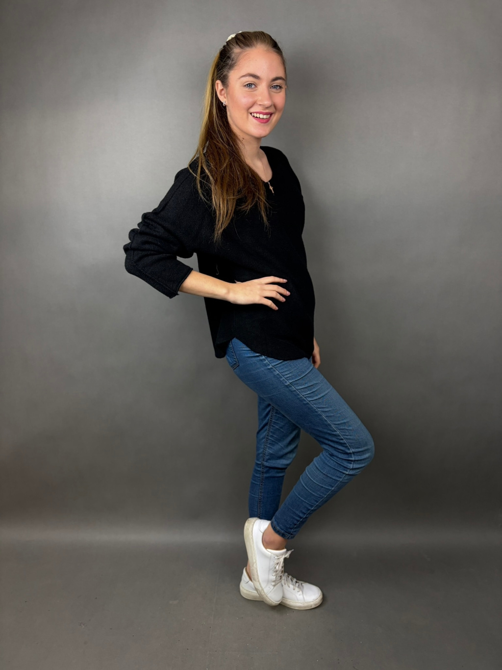 Dámský pletený top Ivera – černá